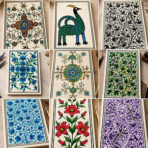 Kashmiri Papier-Mâché Pocket Diary