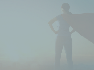woman with a cape