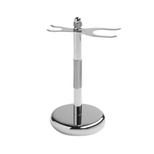 Chrome Combo Brush/Razor Stand