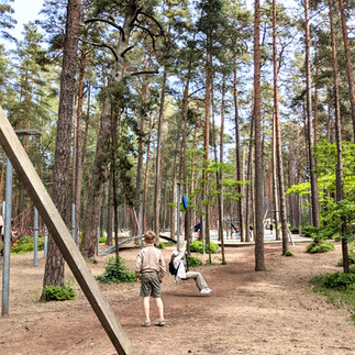 Dzintari Forest Playground zip line