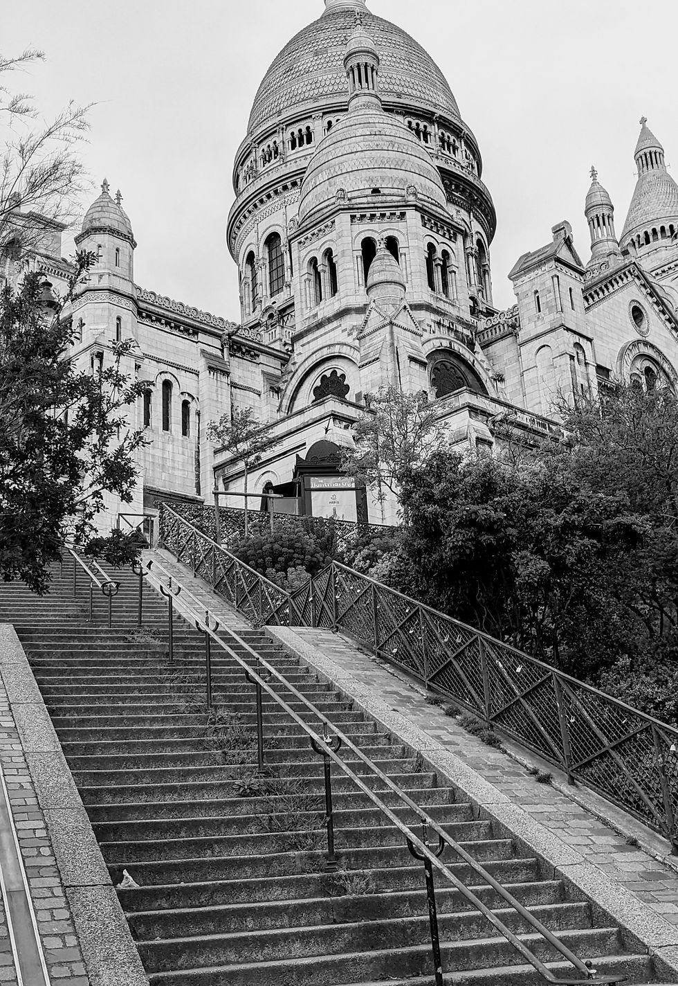 Montmartre Staircase, leading up to the Sacre Coeur Paris
