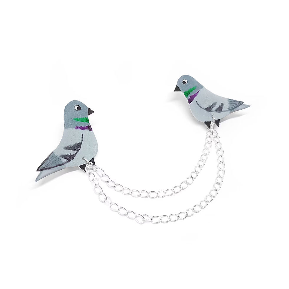 Thumbnail: Handmade Pigeon Collar Chain