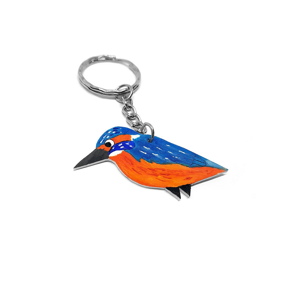 Thumbnail: Handmade Kingfisher Keyring