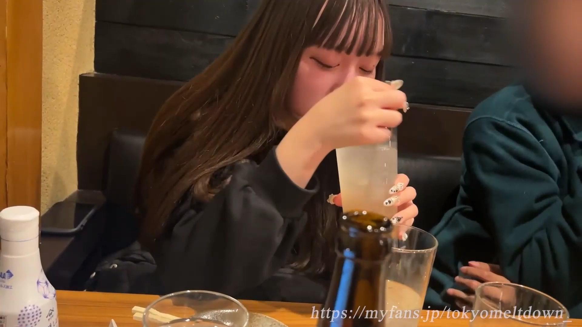 Drunken Night with a Baby-Faced F-Cup Japanese Beauty
