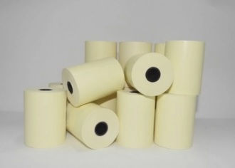 Bobina Térmica Amarela 57mm x 22m caixa com 20 rolos