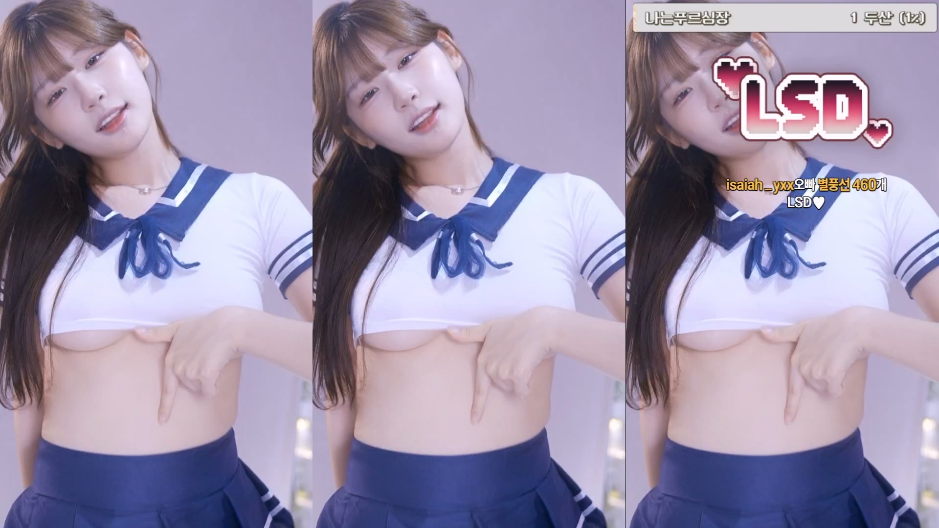 Slender BJ golaniyule0 Showing Insane Sailor Uniform Underboob Bounce