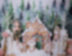 GINGERBREAD SNOWY HOUSE