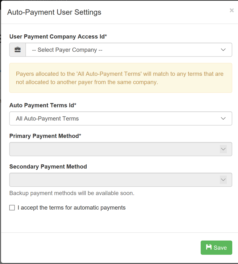 Setting up Automatic Payments in WisePay