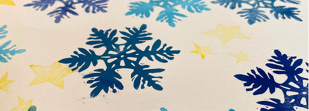 Christmas stamp making at Creative Space