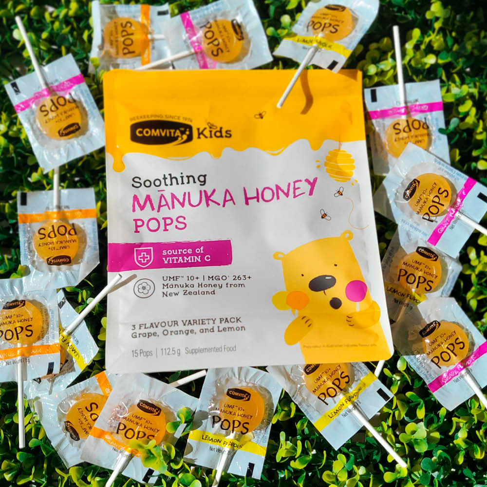 Comvita Kids Manuka Honey Pops 3 Flavors 15pcs 112.5g