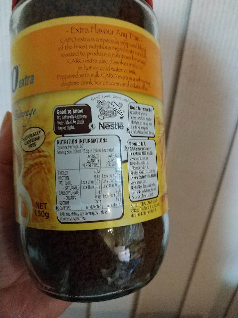 Thumbnail: [Nestlé] Caro Extra Caffeine-Free Cereal Beverage 150g