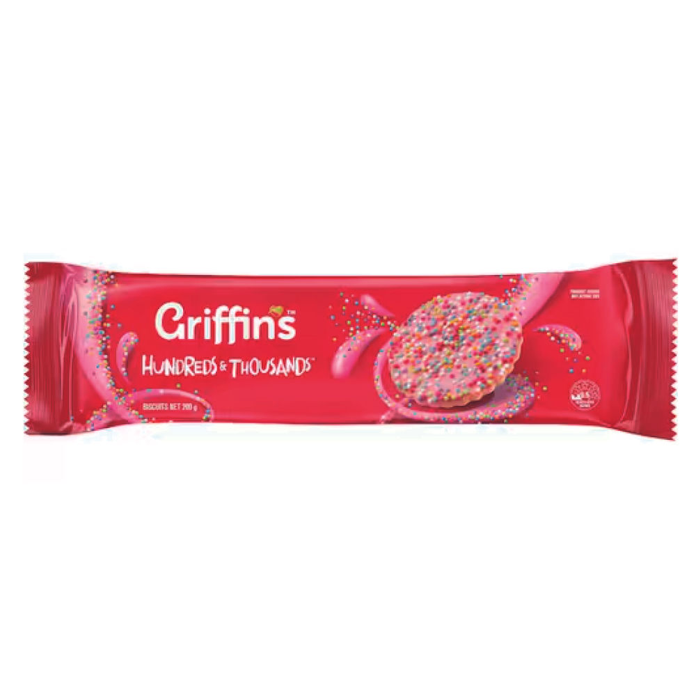 Griffin’s Cookie Bear Hundreds & Thousands Biscuits 200g