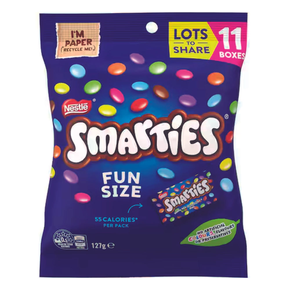 [Nestlé] Smarties Individually Wrapped 11 Pack 127g
