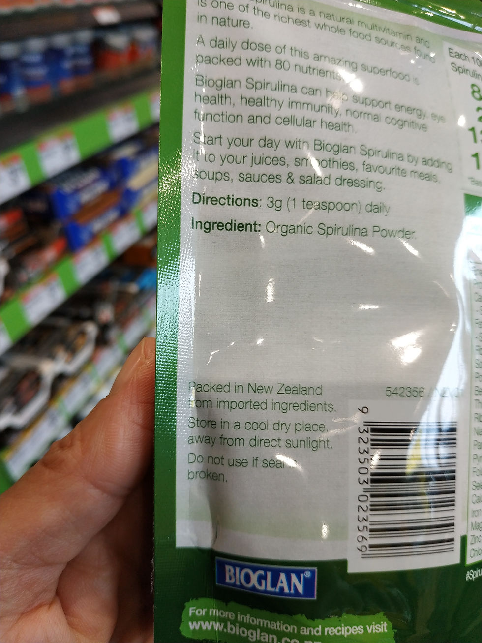 Thumbnail: Nature’s Way Organic Spirulina 100g