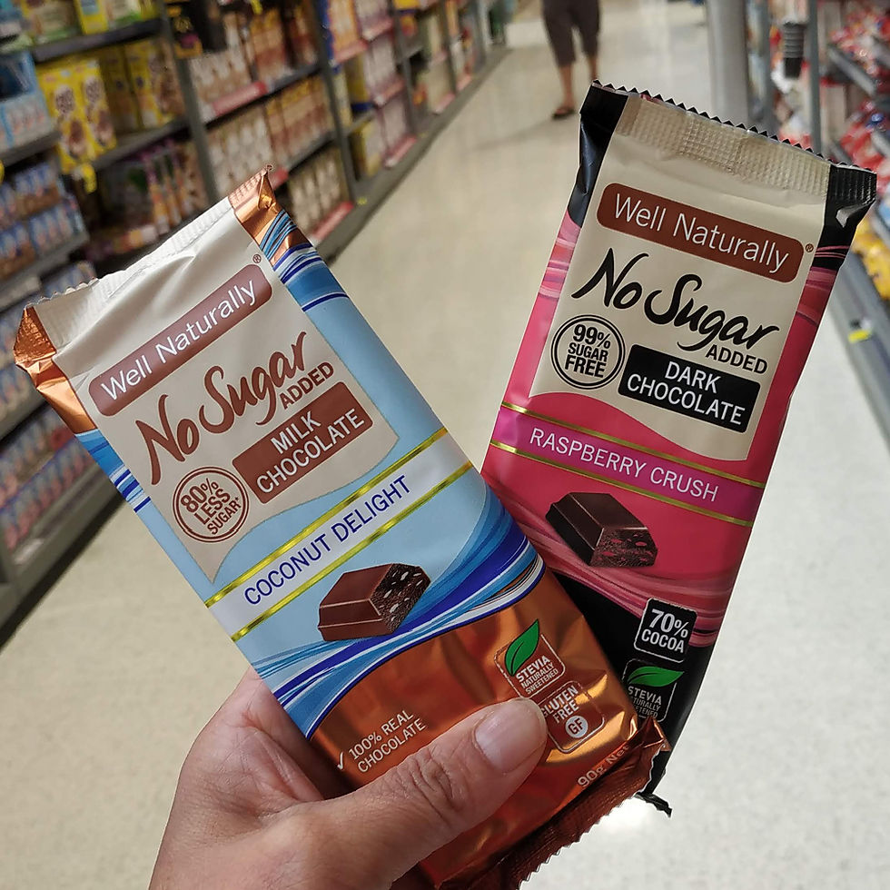 Thumbnail: [Well Naturally] No Sugar Added Gluten Free Rich Dark Chocolate Block 90g