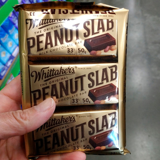 Thumbnail: [Whittaker's] Peanut Chocolate Slab Bar 50g x 3