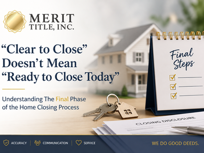 What Happens Between Clear to Close and Closing Day?