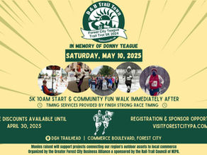 GFCBA TO HOLD FOURTH ANNUAL FOREST CITY TEAGUE TRAIL TROT SCHEDULED SATURDAY MAY 10, 2025