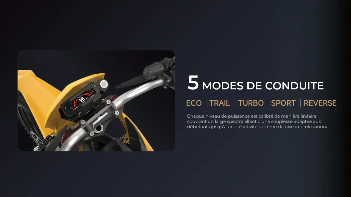 Kayo EC2I — 5 modes de conduite