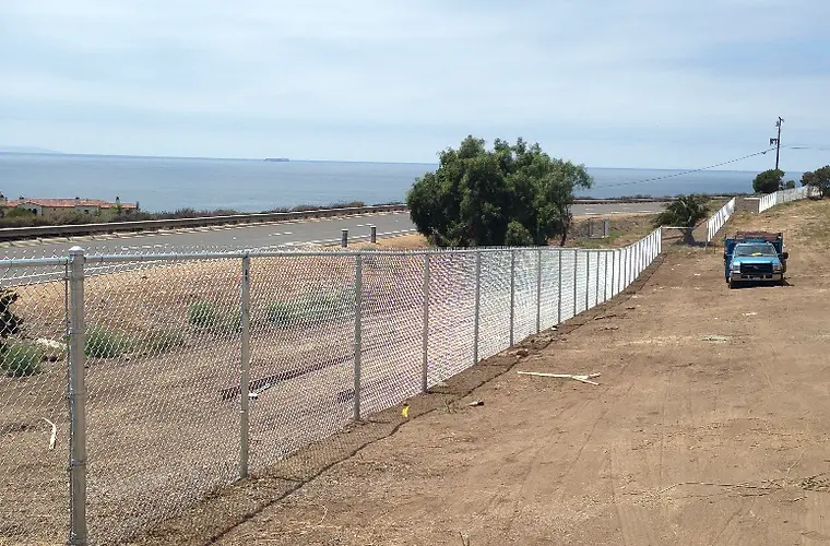 Chain Link Fence at the Beach