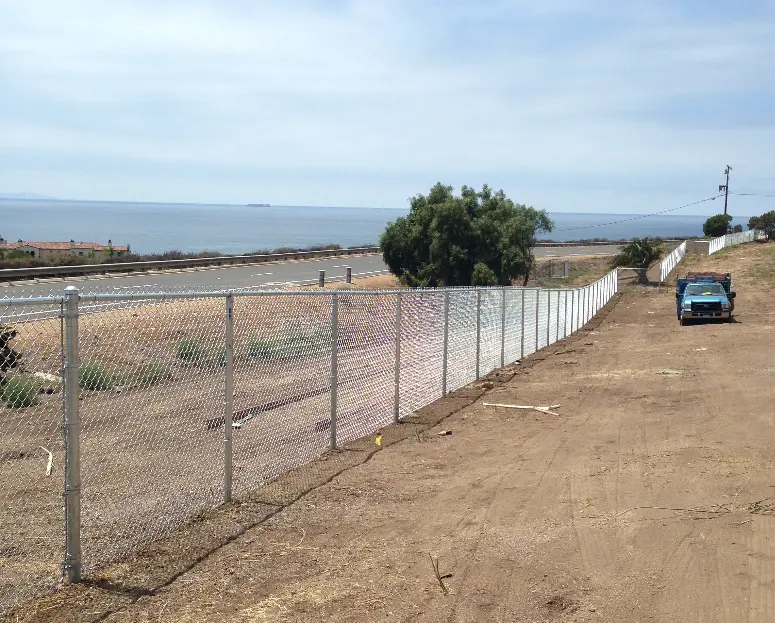 Chain Link Fence at the Beach