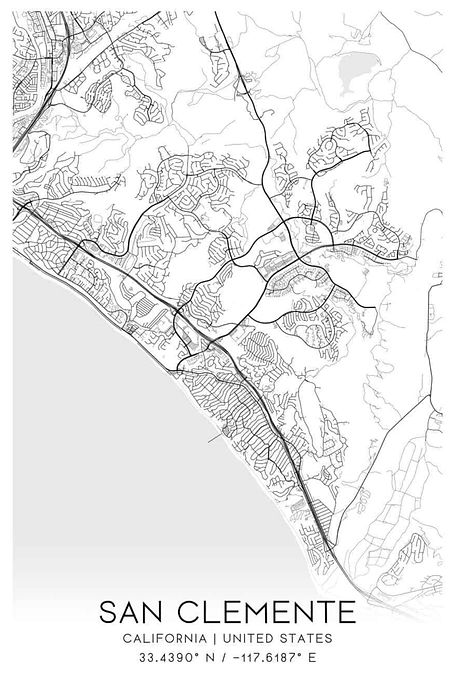San Clemente city map - BeachYard Fence