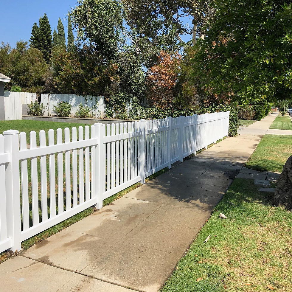 Vinyl Picket Fence