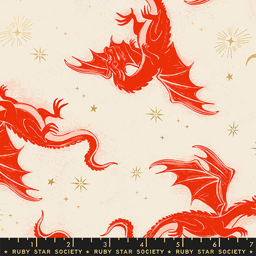 Fireglow Etched Dragons | Dark Ruby | Ruby Star Society