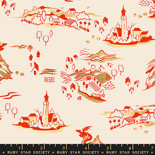 Fireglow Mountain Town | Dark Ruby | Ruby Star Society