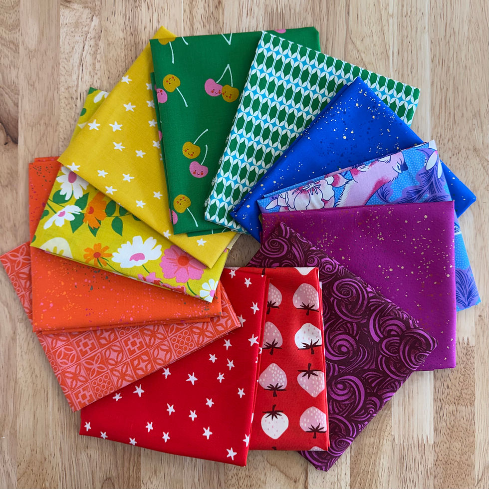 Thumbnail: Pride Rainbow Fat Quarter Bundle | Ruby Star Society