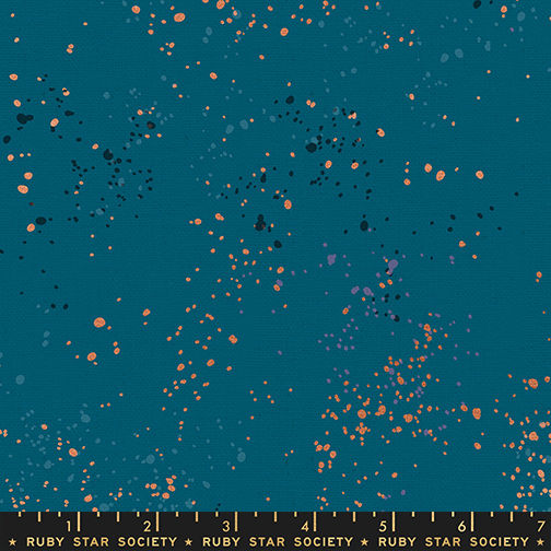 Speckled Canvas | Teal Metallic
