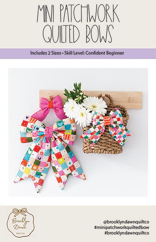 Mini Patchwork Quilted Bows Pattern | Brooklyn Dawn Quilt Co.