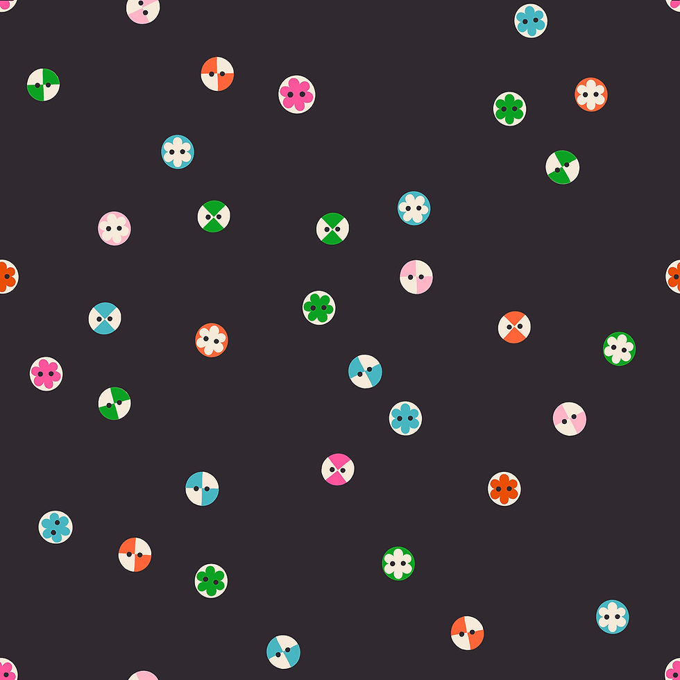 Thumbnail: 1-800-Notion Buttons | Soft Black | Ruby Star Society