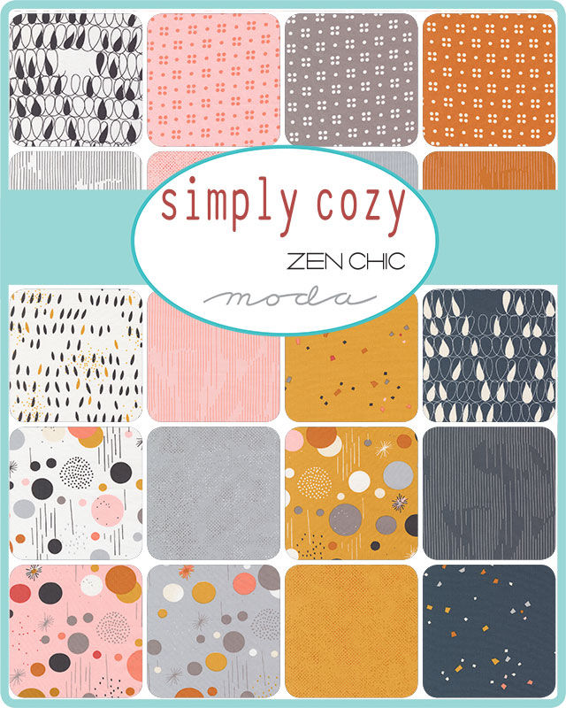 Thumbnail: Simply Cozy Layer Cake® | 10” Squares by Zen Chic | Moda