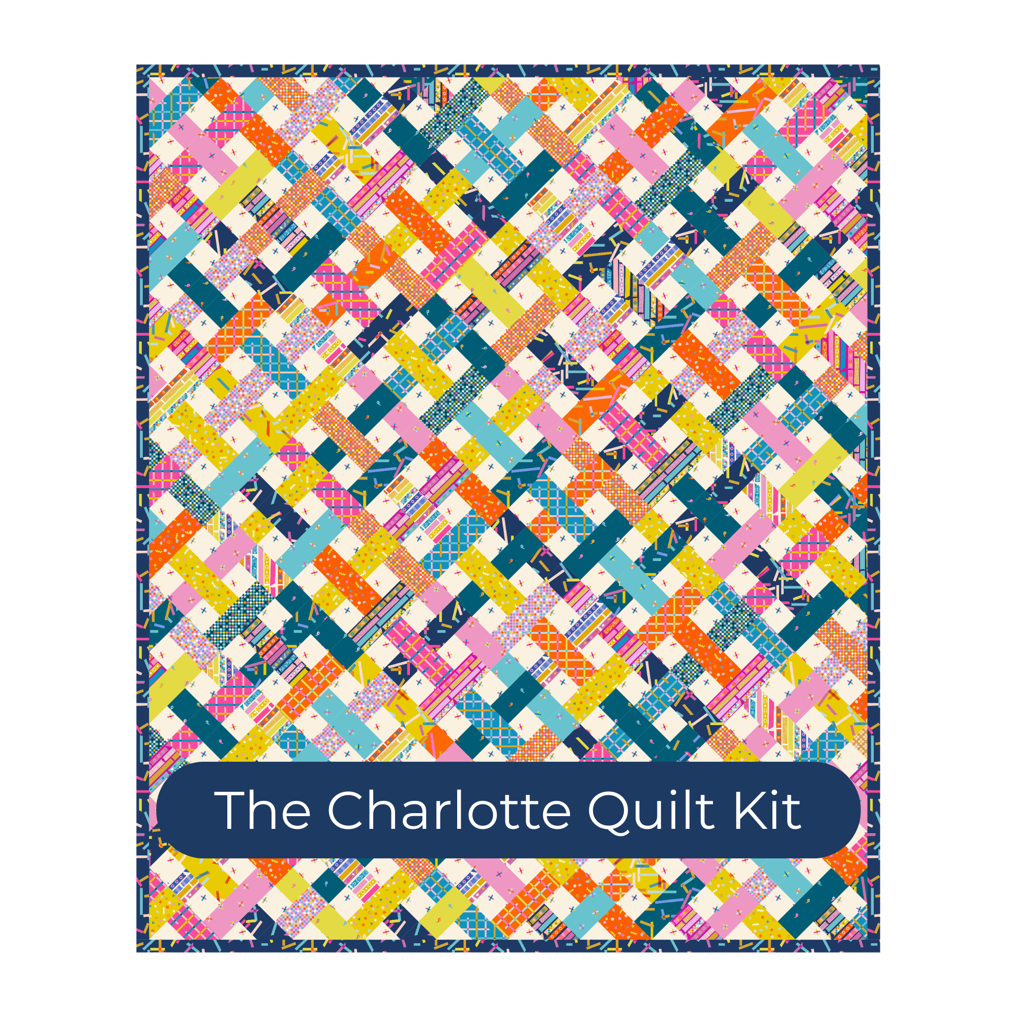The Charlotte Quilt Kit | Washi Plus | 68" x 90"
