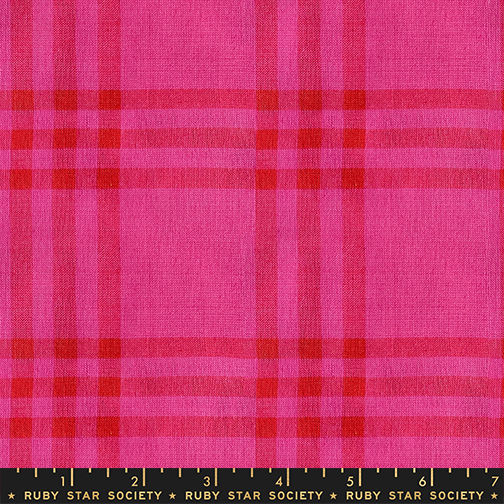 Warp & Weft Mystic Fable Horizon Plaid | Vivid Pink | Alexia Abegg