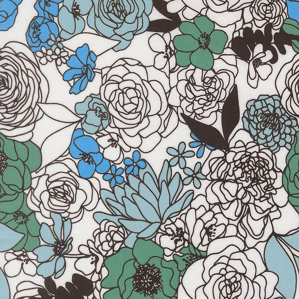 Thumbnail: True to Hue Hidden Facet Florals | Love Dove Dusty Sky