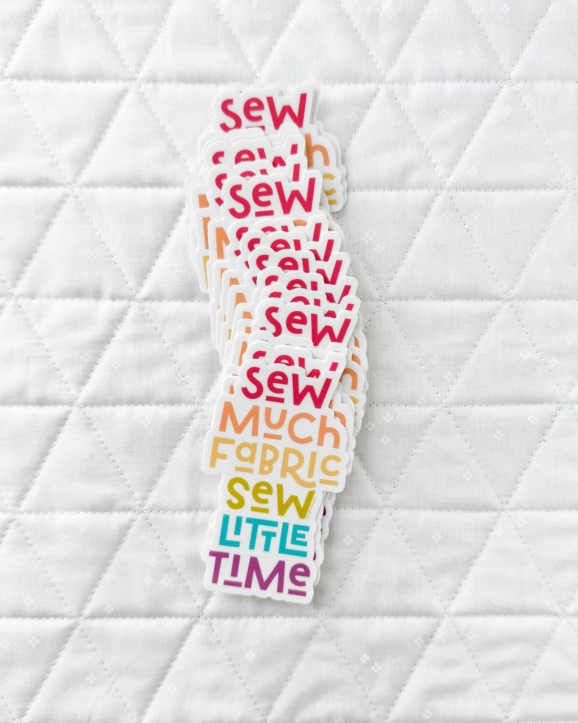 Sew Much Fabric Sticker | Cotton and Joy