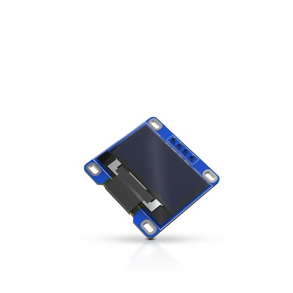 RAK1921 OLED display module isometric view for WisBlock systems