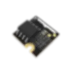 Isometric view of RAK15005 WisBlock FRAM NVRAM Module featuring Fujitsu MB85RC1MTPNF chip