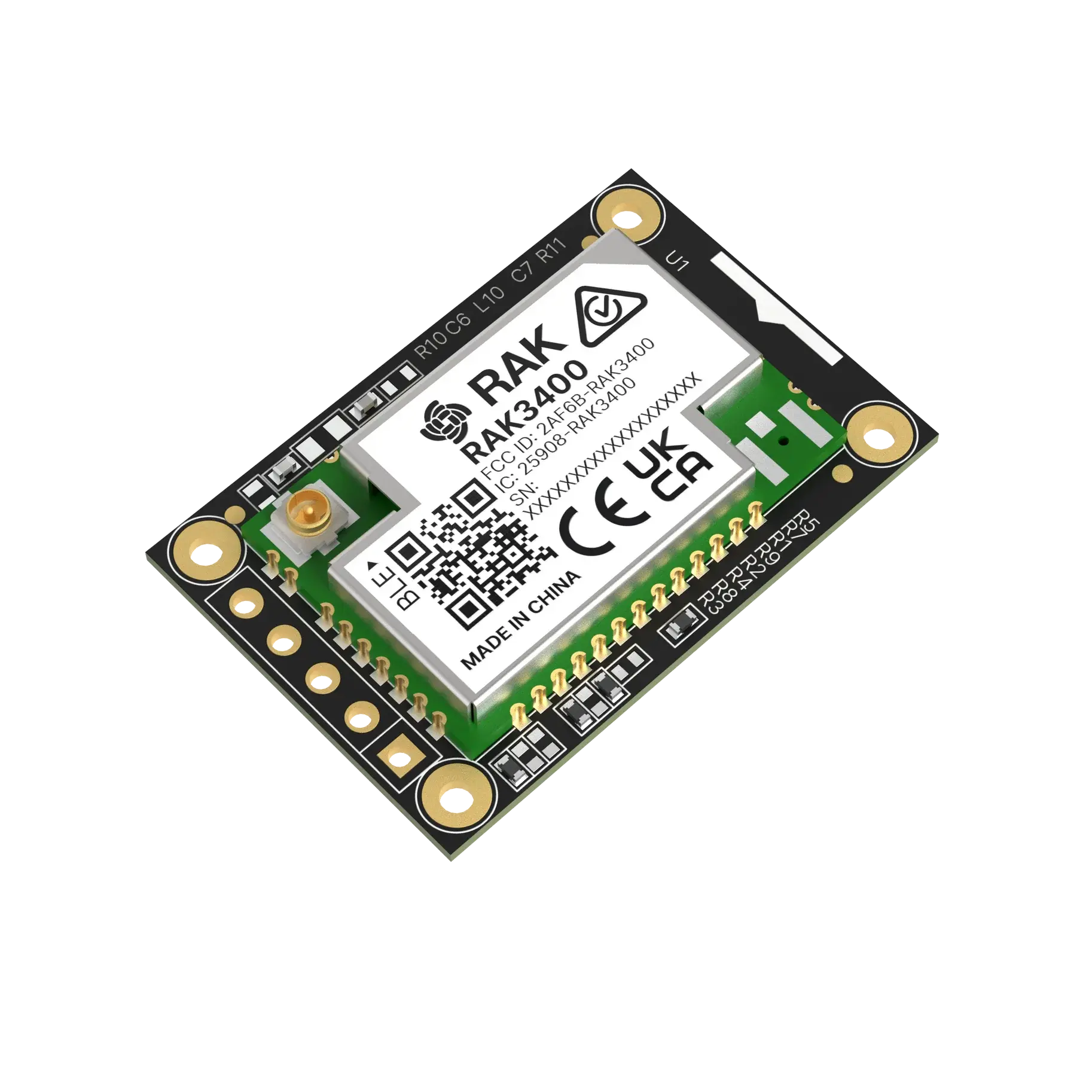 RAK3401 nRF52840 BLE core module isometric view for WisBlock IoT systems