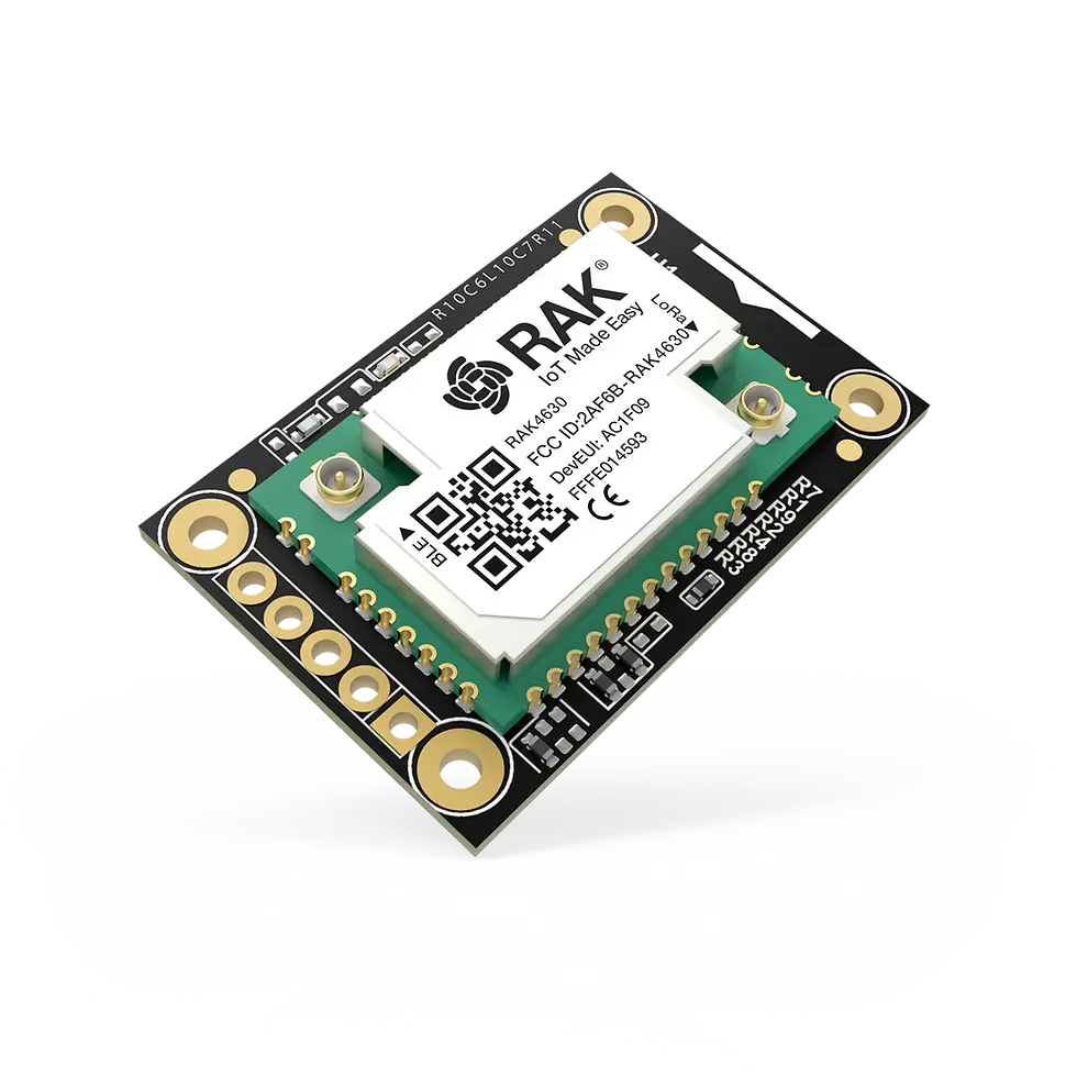 WisBlock LPWAN Module Arduino EU433 RAK4631 with Nordic nRF52840 MCU and SX1262 LoRa transceiver isometric view