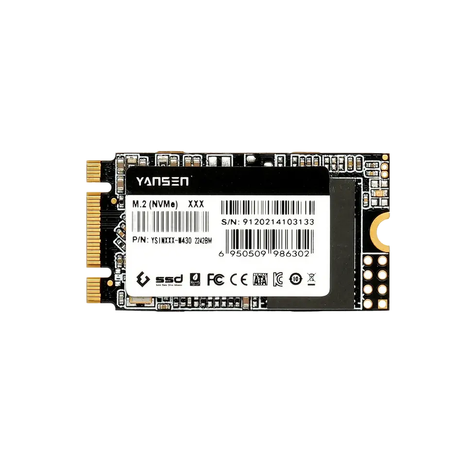 wisgate-connect-ssd-128gb-nvme-m2-front – 128GB NVMe M.2 2242 SSD for WisGate Connect front view