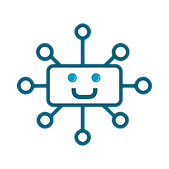NETGubbins icon formed from M2MGubbins robot logo