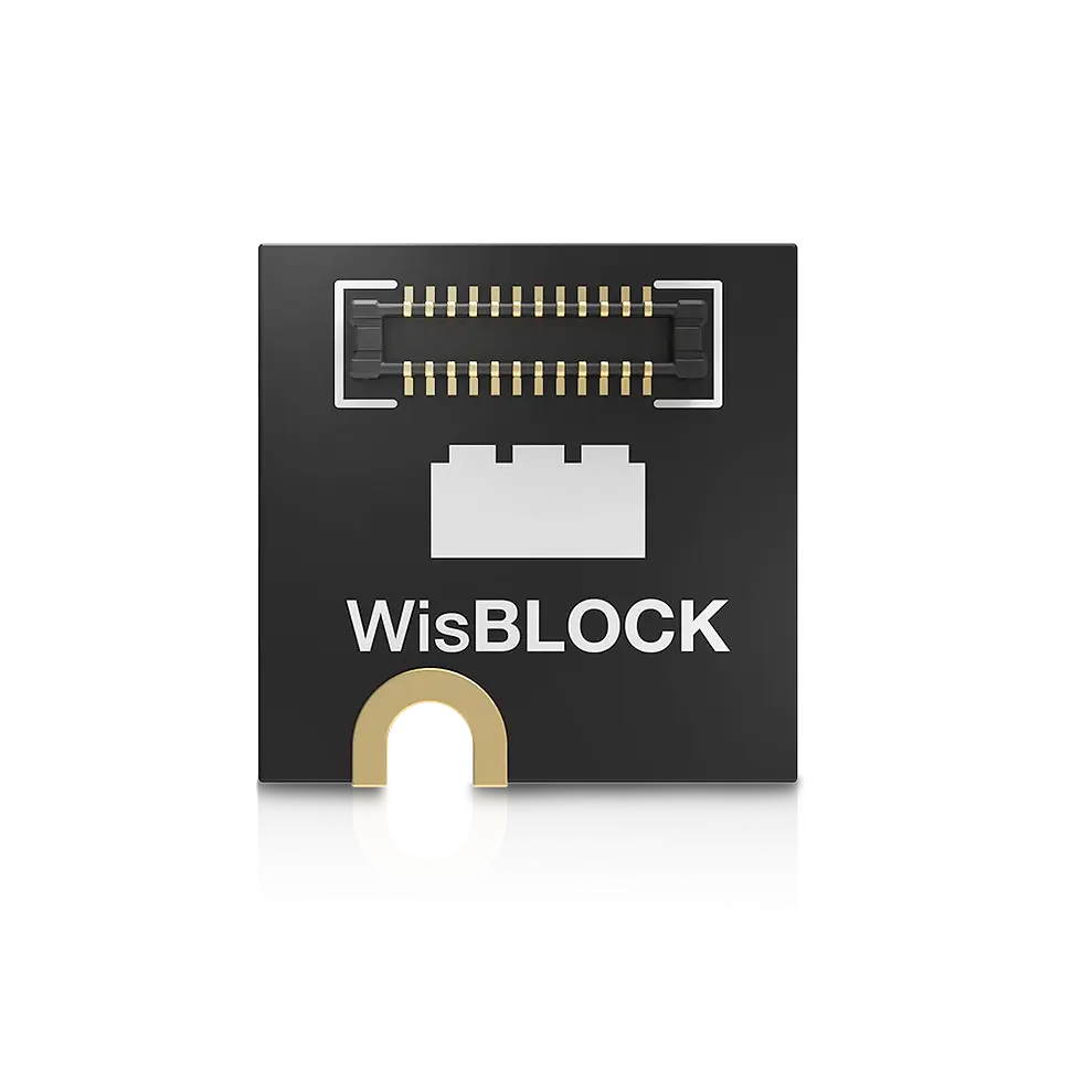 Thumbnail: Rear view of WisBlock RAK18001 buzzer module with WisConnector interface pads.