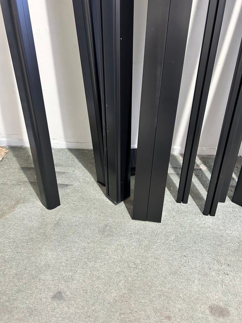 Powder coated aluminium extrusions