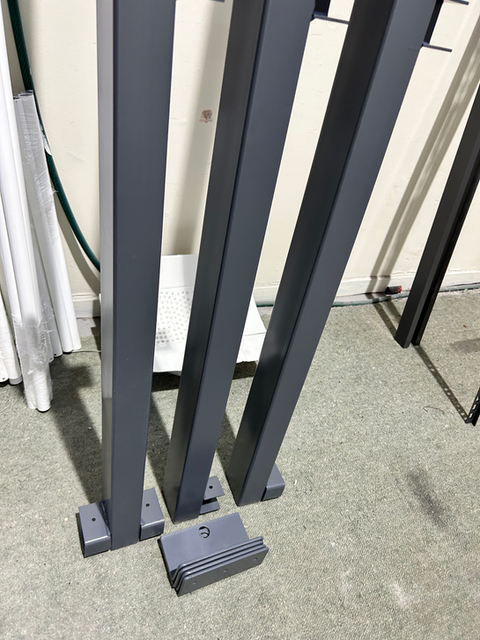 Powder coated aluminium extrusions