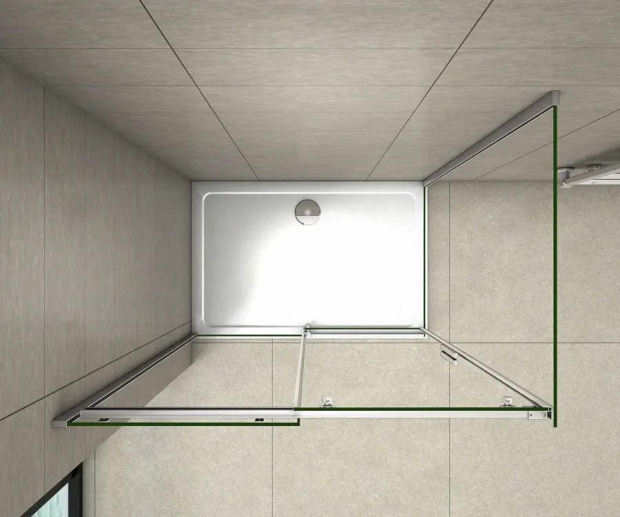 Thumbnail: 100/110/120/140cm Sliding Shower Door Glass enclosure