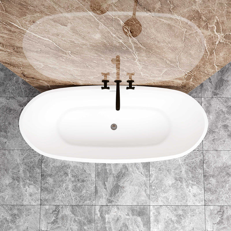 Thumbnail: Bathroom Freestanding Double Ended Bath Bathtub 1700x720mm