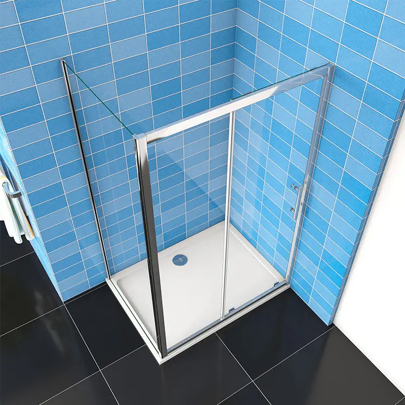 Thumbnail: Sliding Shower Door Enclosure Cubicle 8mm glass Easy Clean